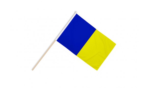 Blue and Gold Irish County Large Hand Flags